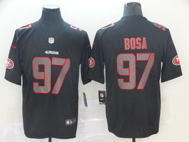 مايك 49ers #97 Nick Bosa Black Men's Stitched Football Limited Rush Impact Jersey سعر زيت تويوتا